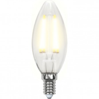 Лампа светодиодная UNIEL LED-C35-6W/WW/E14/FR PLS02WH картон