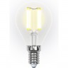 Лампа светодиодная UNIEL LED-G45-5W/WW/E14/CL/DIM GLA01TR картон UL-00002866