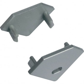 Набор заглушек UNIEL UFE-C03 SILVER 2 POLYBAG для углового профиля (2 шт)