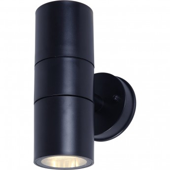 Светильник уличный UNIEL UUL-S22D-2x7W/GU10 IP65 BLACK под две лампы GU10 накладной черный