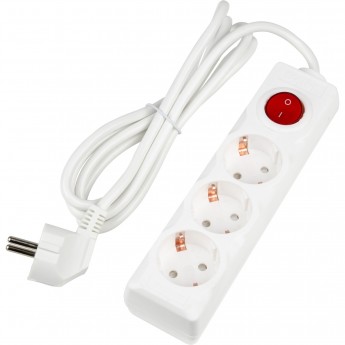 Удлинитель UNIEL S-GCU3-2B WHITE серии Ultra, шнур 2м., 3 гнезда, 16A, с/з